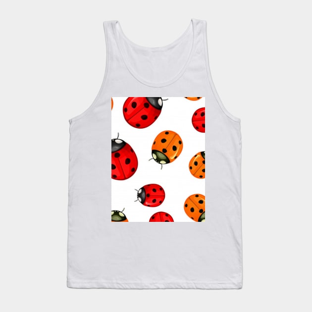 Ladybird design for apparels and products Tank Top by Flower Queen